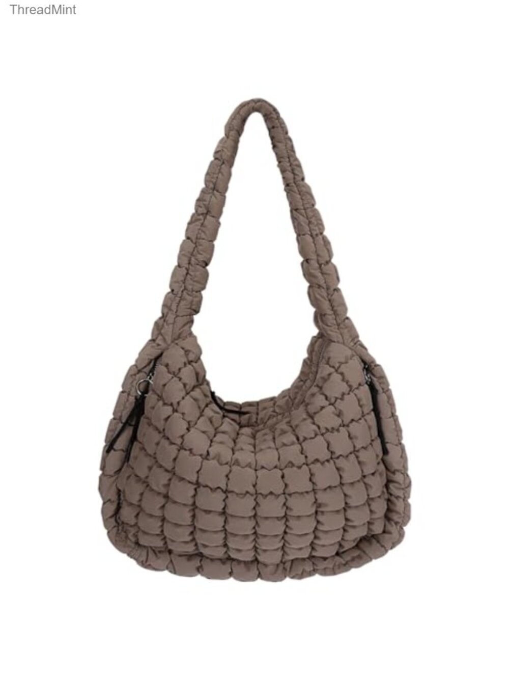 Quilted Tote Bag Large Carryall Puffer Shoulder Bag Lightweight Padding Hobo